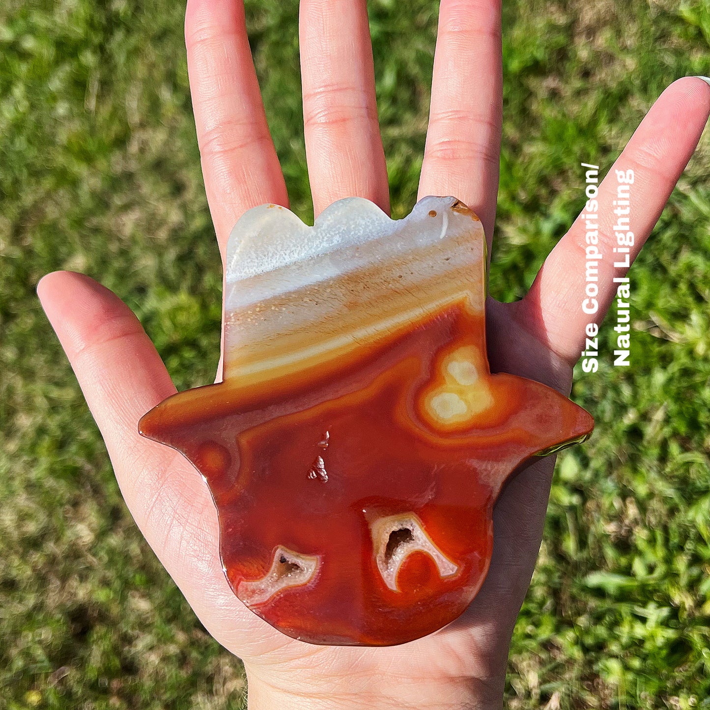 Small Carnelian Hamsa