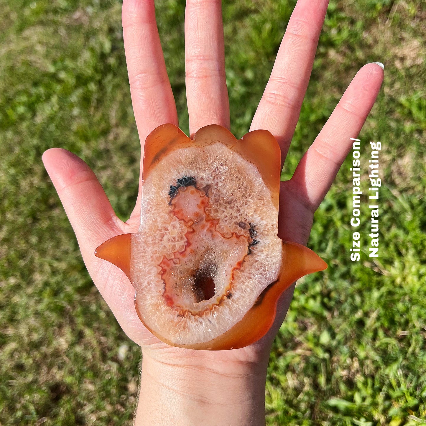 Small Carnelian Hamsa