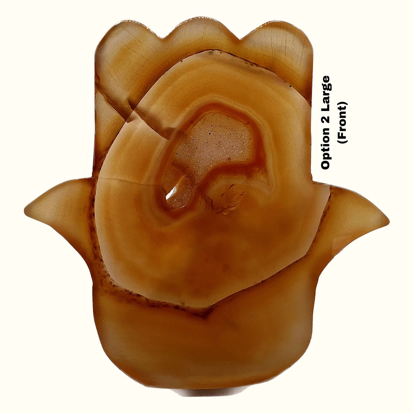 Large Carnelian Hamsa