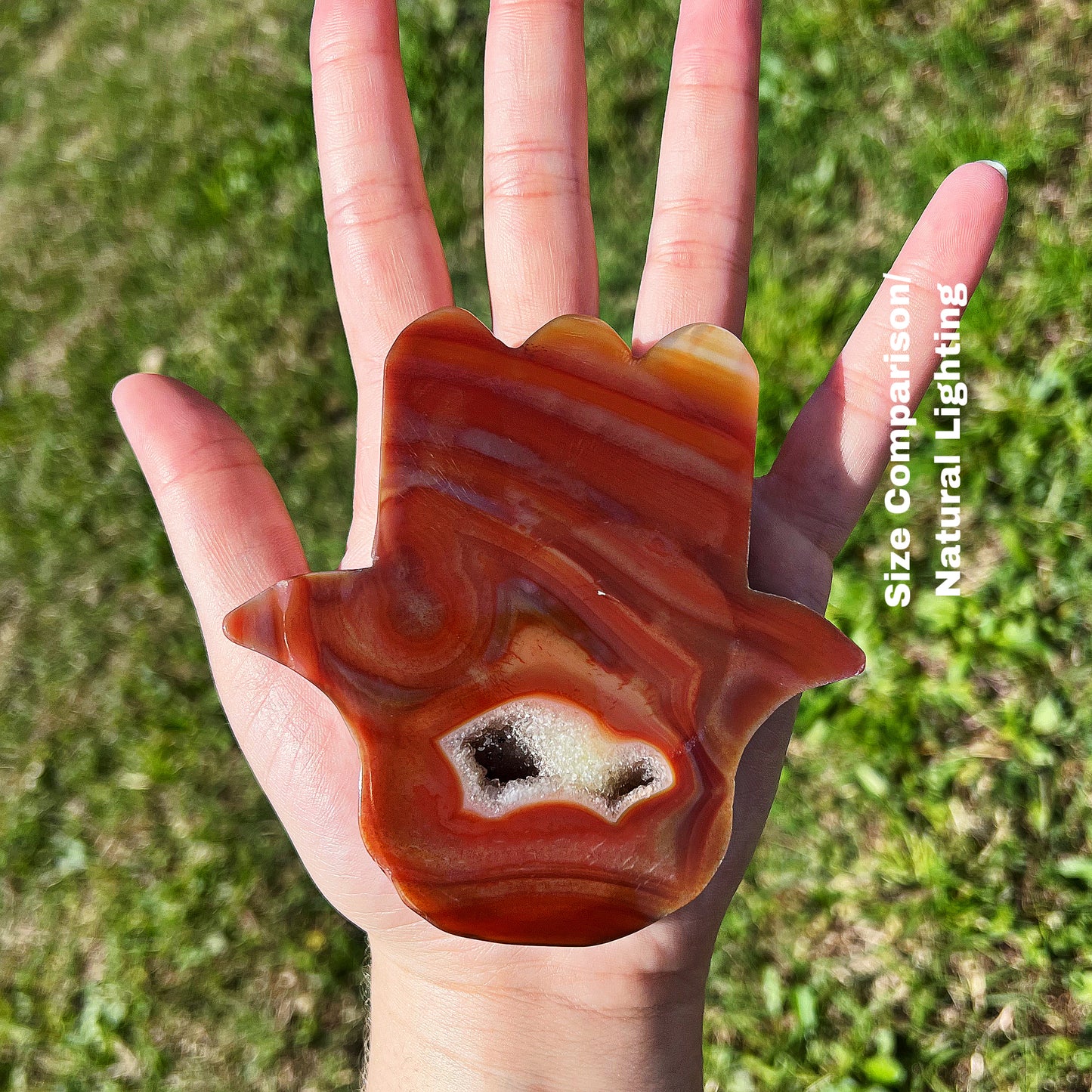 Small Carnelian Hamsa