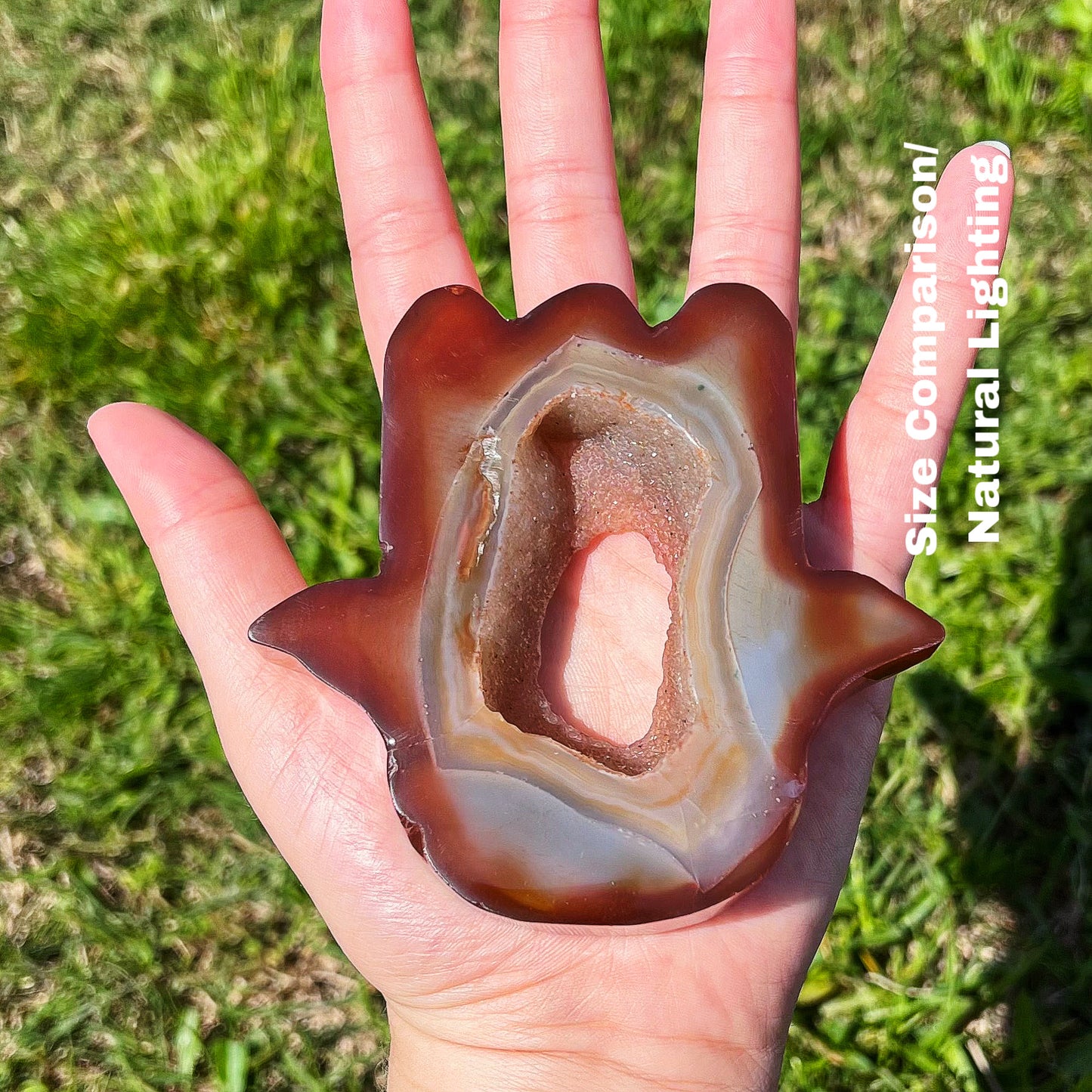 Small Carnelian Hamsa