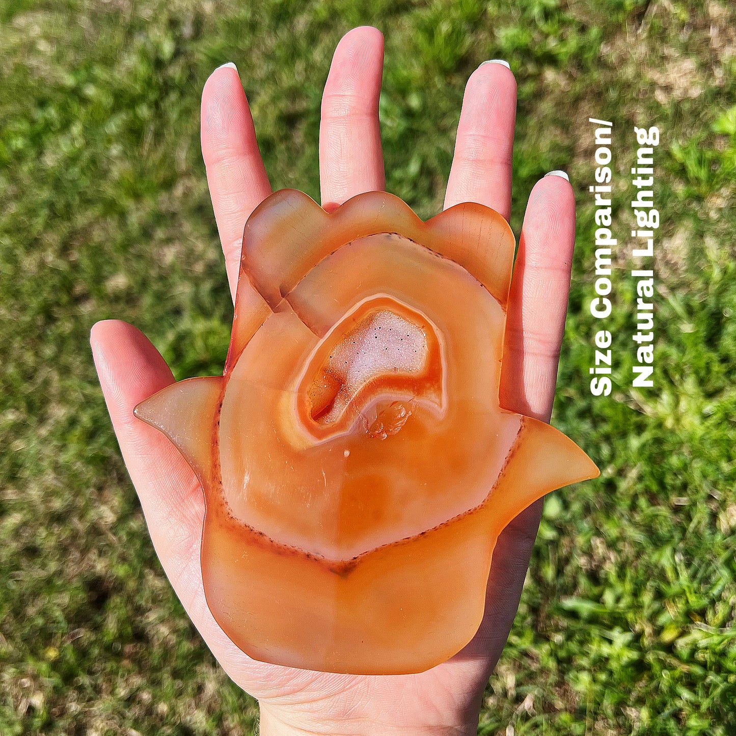 Large Carnelian Hamsa