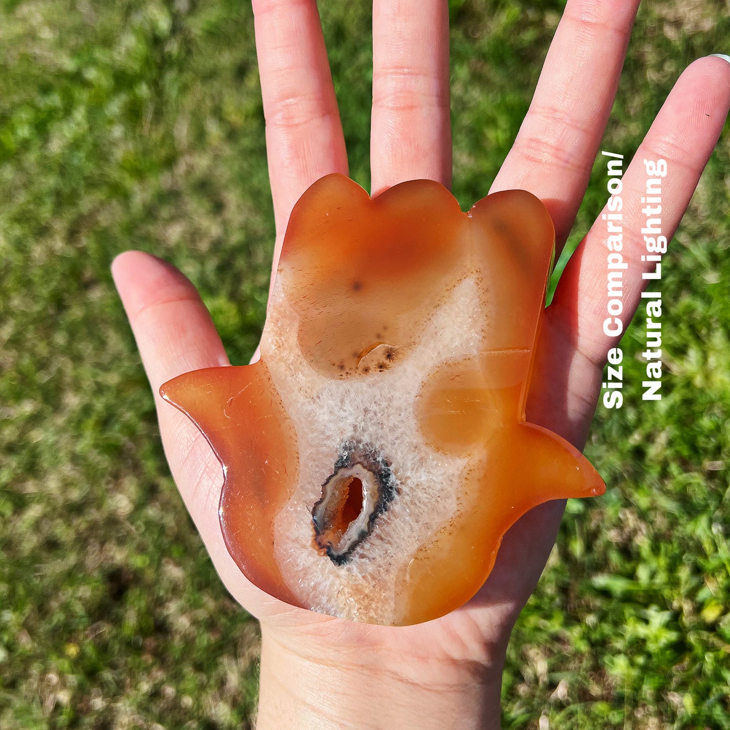 Small Carnelian Hamsa