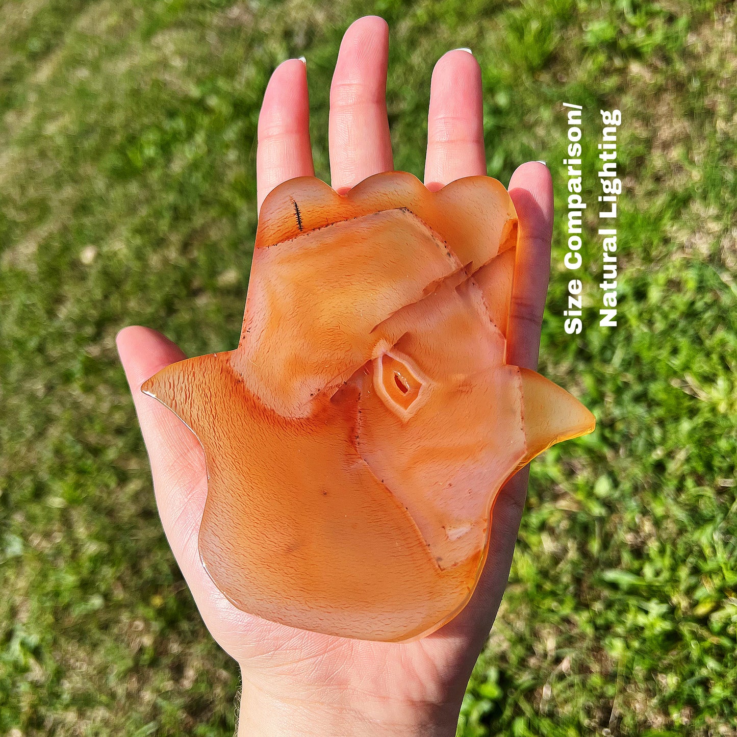 Large Carnelian Hamsa