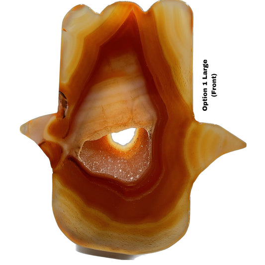 Large Carnelian Hamsa
