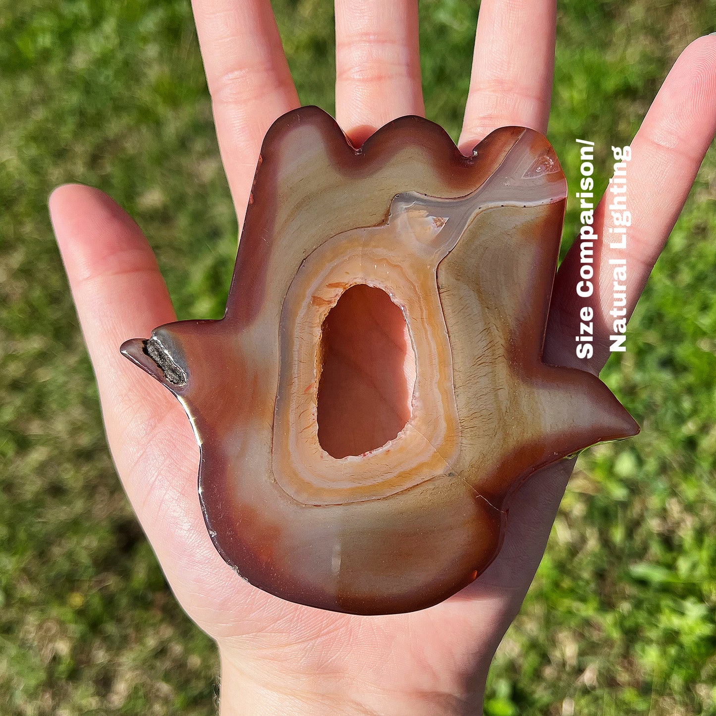 Small Carnelian Hamsa